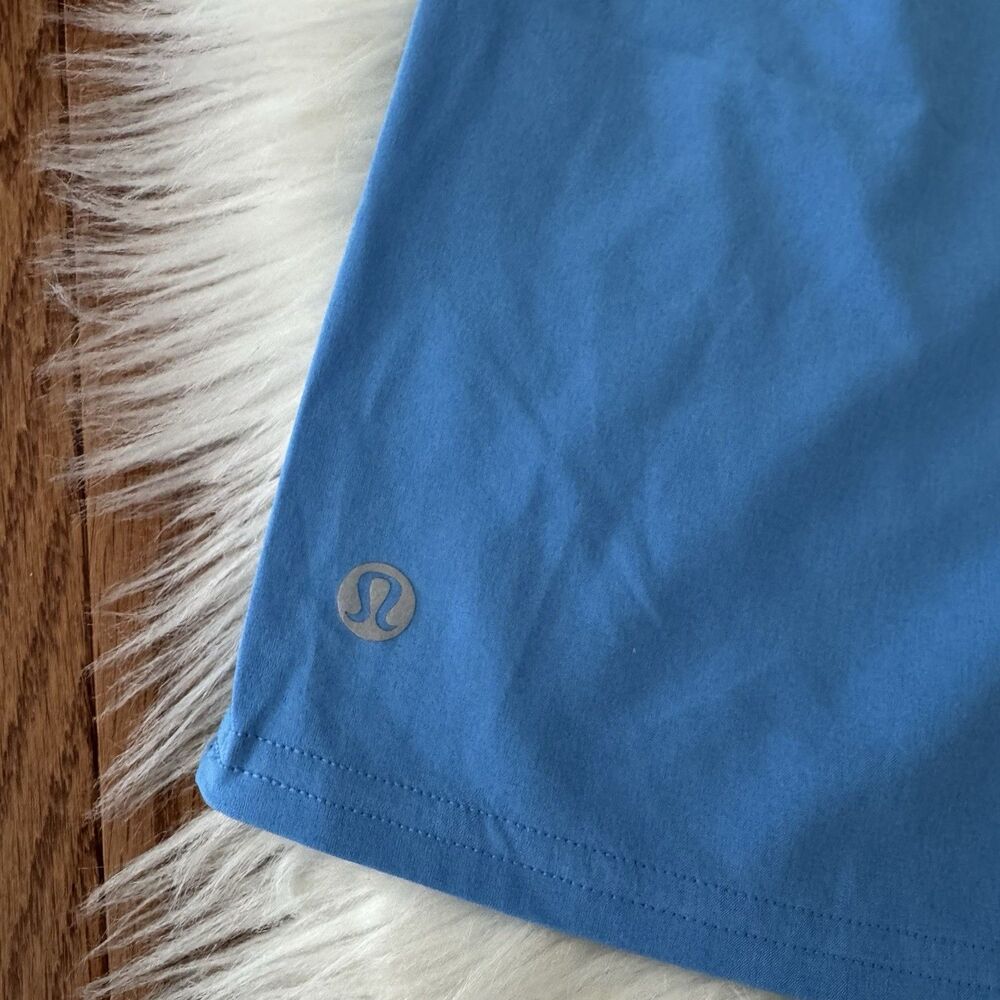 Lululemon Women’s Pace Rival High Rise Shorts Sz 8 Pool Party Blue Lined 5” NWT - Picture 11 of 11